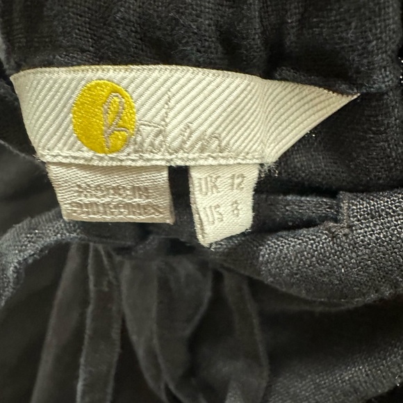 Boden relaxed drawstring linen pants black - Picture 4 of 5